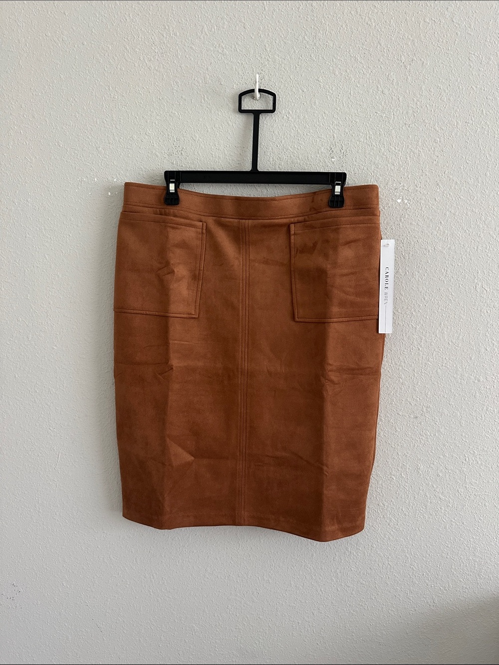 Carole wren faux suede skirt size large
